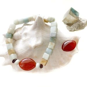 Amazonite Carnelian Bracelet